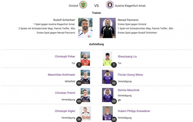 刘邵子洋首发打满全场,克拉根福二队客场0-1小负