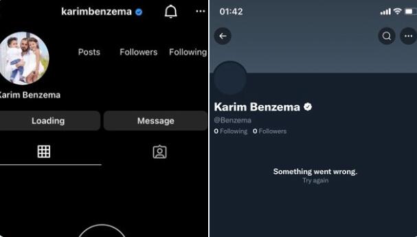 发生啥了?本泽马社媒账号均被注销