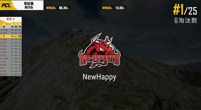 ?PCL季后赛第五日:后手入场渔翁得利!NH六杀吃鸡