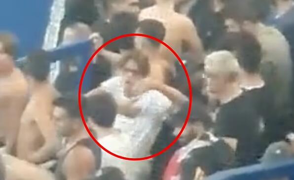 邮报:尤文球迷疑似出现对巴黎球迷歧视行为,模仿猴子叫声和姿势