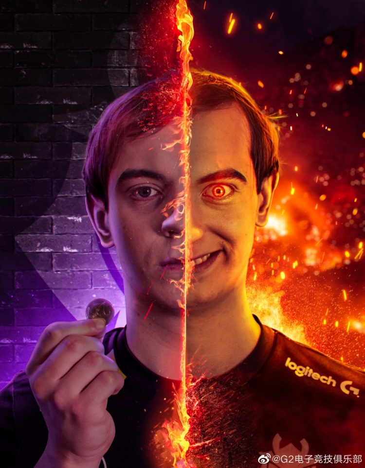 G2赛前海报:两种人格 双面人生 决赛 马尔默 不见不散