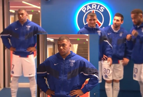 姆总不开心?梅西内马尔赛前有说有笑,姆巴佩一旁板着脸+落寞