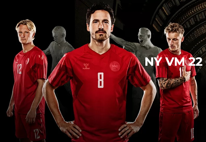 丹麦世界杯主客场球衣发布，设计灵感来源于1992年欧洲杯球衣