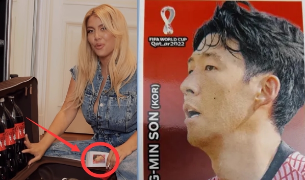 ?大家看的出有啥联系吗?旺达手拿孙兴慜球星卡出镜