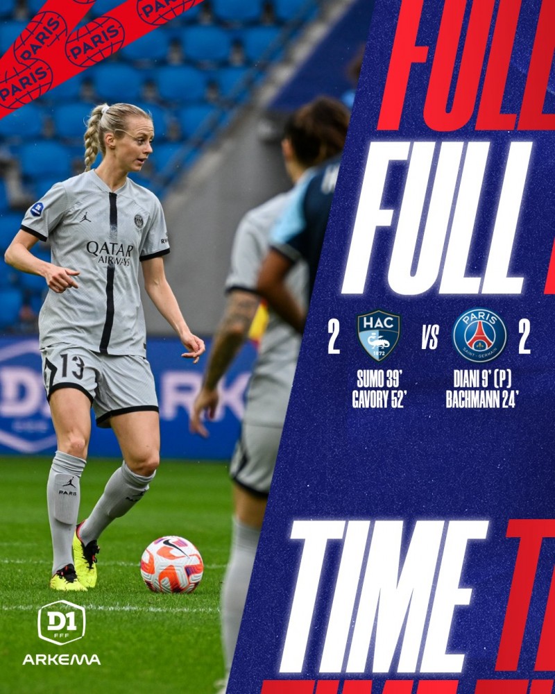 巴黎女足2-2战平,李梦雯打满全场,杨莉娜第51分钟登场完成首秀