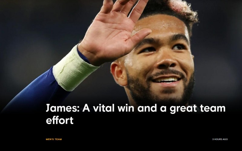 里斯-詹姆斯:我们小组赛起步缓慢,知道需要在某些时候扭转局面