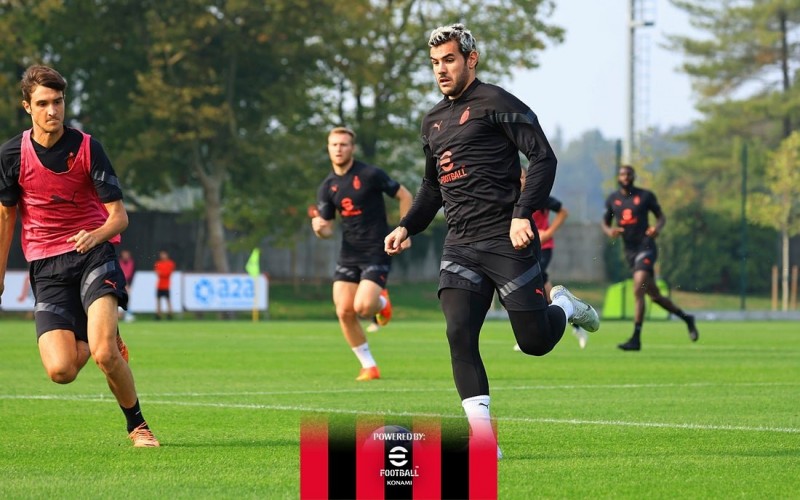 AC米兰发布训练照,特奥伤愈回归&可能有机会出战尤文