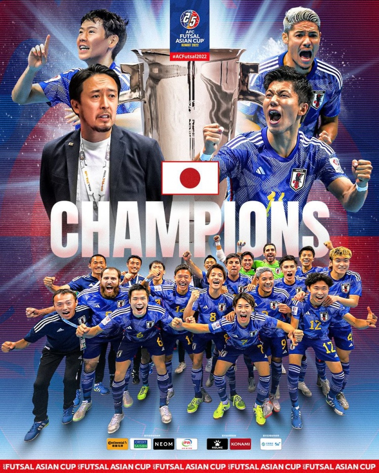 3-2力克伊朗,日本队第4次夺得室内5人制足球亚洲杯