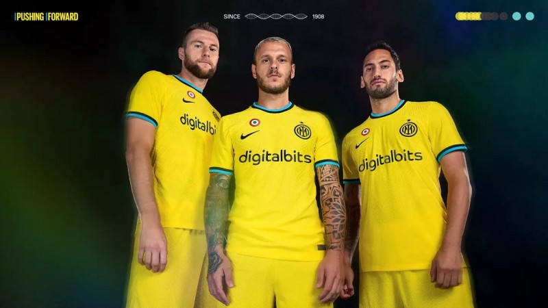 意甲黄潜？国米发布本赛季第三球衣：主体艳黄色配以淡蓝色领口