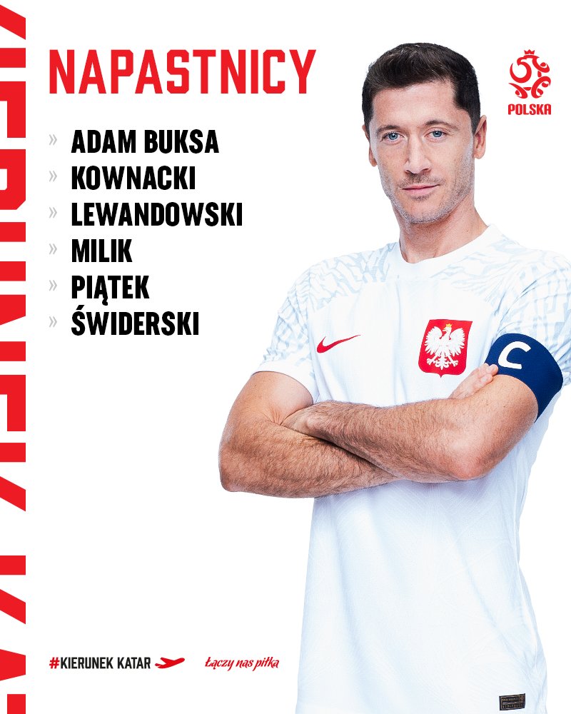 波兰国家队世界杯初选名单：莱万领衔，什琴斯尼、米利克在列