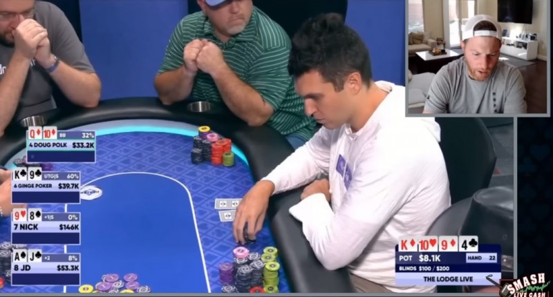 【EV扑克】400-800刀高额桌,Polk的同花连薄价值都打不出来是为啥?