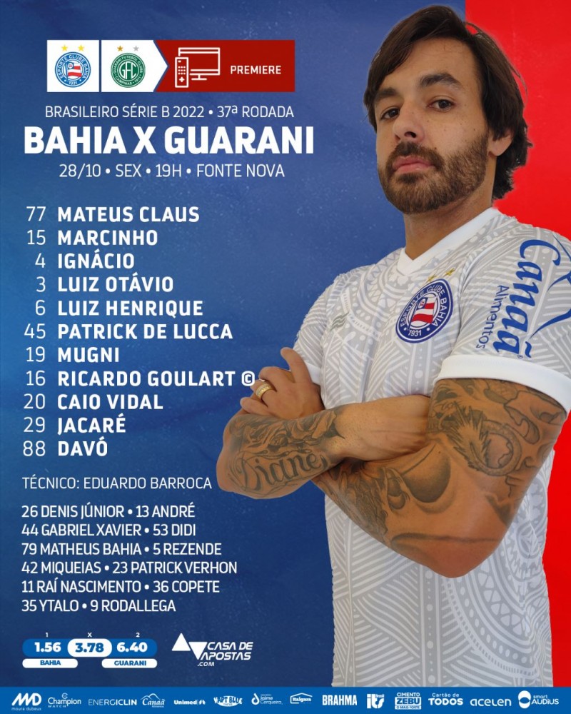 高拉特首次出任场上队长,助巴伊亚主场1-1战平对手