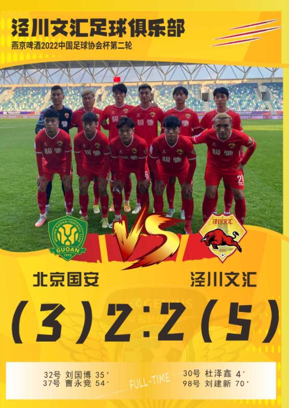 泾川县足协回应县级队淘汰北京国安:我们是有这个实力的