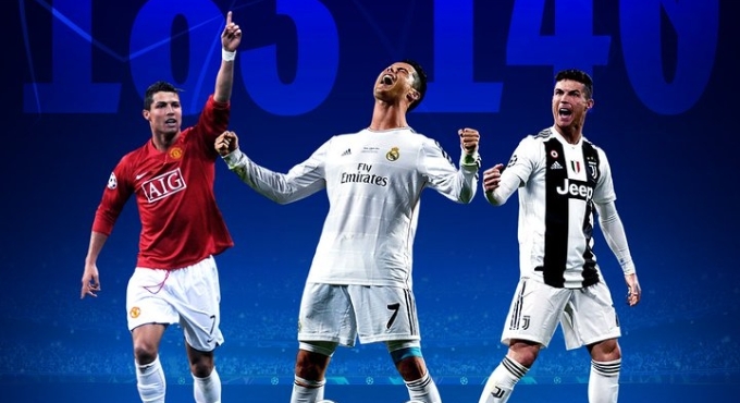 C罗五大联赛进球数:西甲292场311球,英超103球,意甲98场81球