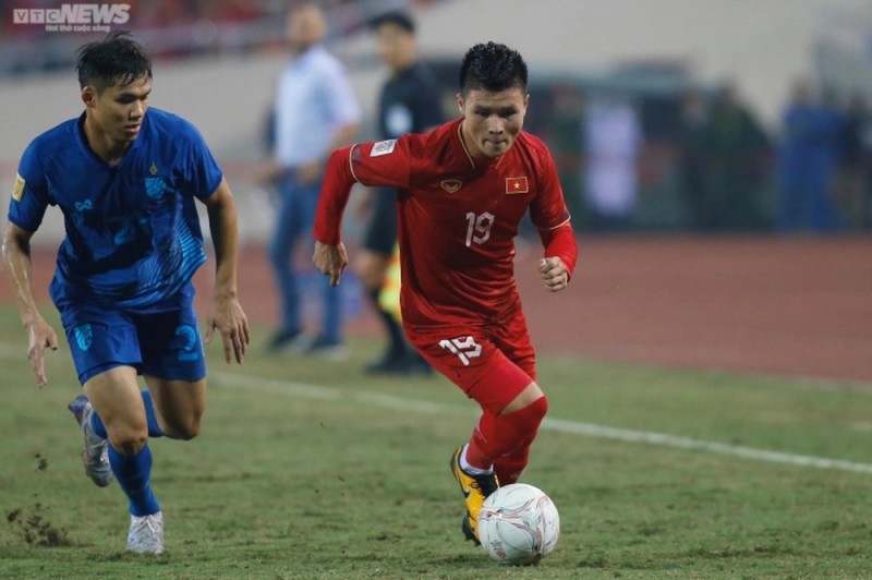 东南亚锦标赛决赛首回合:阮进灵破门&武文清绝平,越南2-2泰国