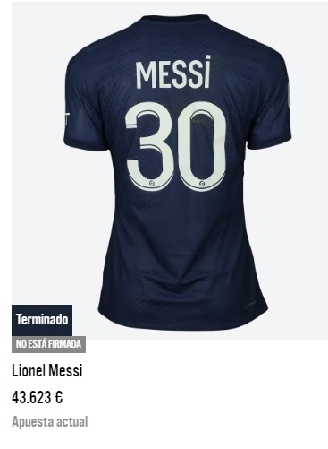 梅西世界杯后首战球衣拍出4.3万欧创纪录,买家来自中国