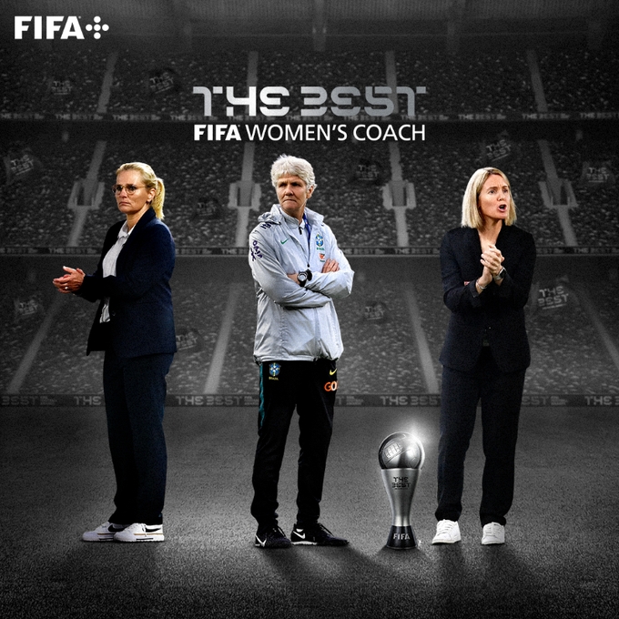FIFA年度最佳女足教练候选：邦帕斯托、皮娅、魏格曼