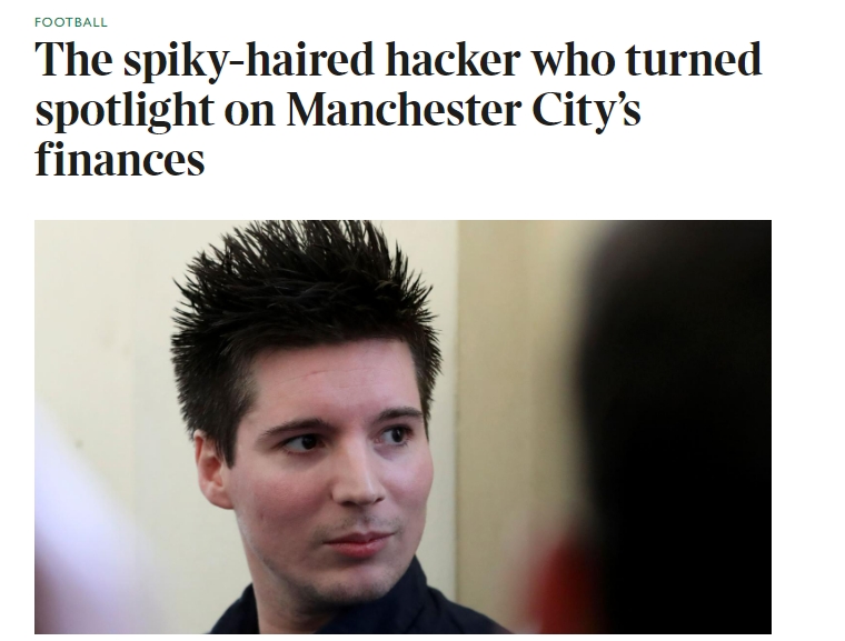 泄露曼城邮件的黑客:所有被我泄露秘密的都没事,而我被拘留了