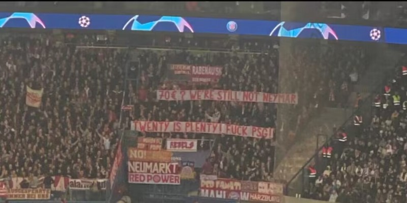 拜仁球迷抱怨大巴黎主场票价太高:70欧元?我们又不是内马尔!