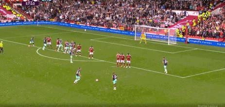 十人森林1-1布伦特福德,内尔高破门,多明格斯扳平