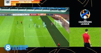 亚冠>英超!浙江比赛VAR第一时间展示划线,两条线清晰判定越位