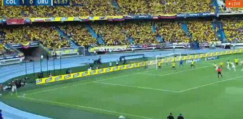 哥伦比亚两度领先2-2遭乌拉圭绝平