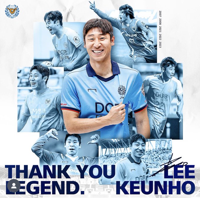 官方:38岁前亚洲足球先生李根镐将在赛季结束后退役