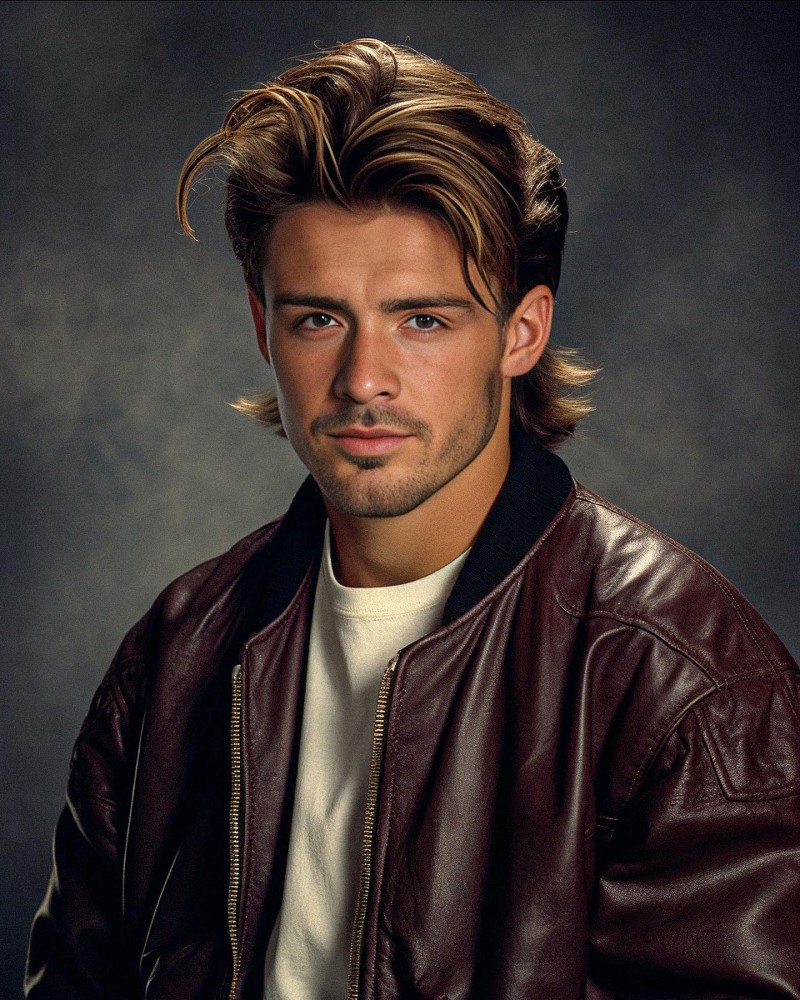 回到90年代?摇子酷似小贝?瓜瓜头发浓密??‍?魔人化身猫王?