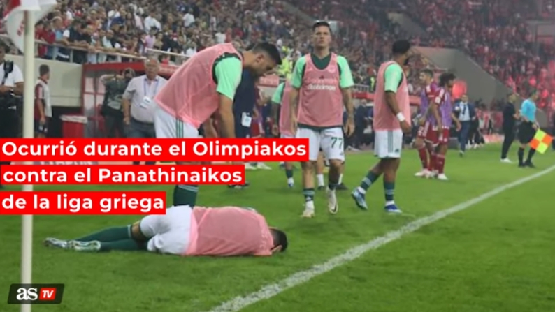 希腊国家德比因球迷投掷鞭炮中断,一后卫听力受损且脑震荡