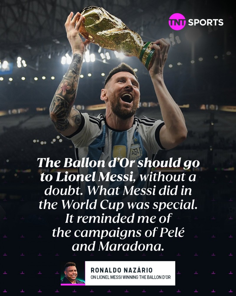 大罗:今年金球毫无疑问属于梅西,他世界杯表现让我想起贝利老马