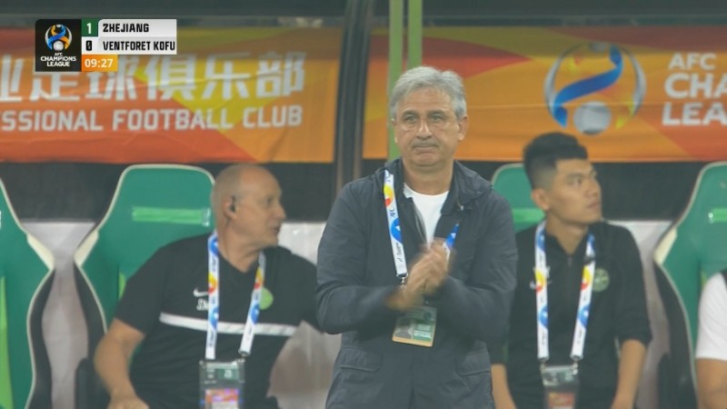 卢卡斯开场9分钟头球建功,浙江送甲府风林本届亚冠首粒失球!