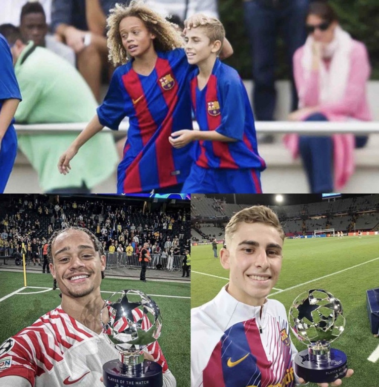 发光发亮!西蒙斯&费尔明同时拿欧冠单场最佳,两人是儿时队友