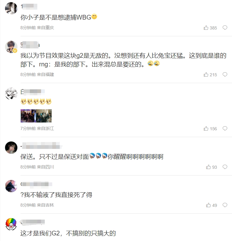 粉丝热议G2落败:你小子是不是想逮捕WBG?小虎危!