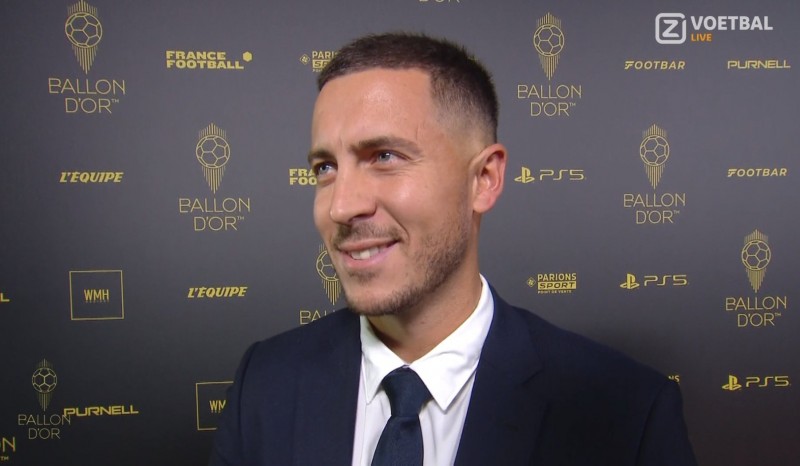 阿扎尔亮相金球典礼:现在我不想念足球,但过几个月我们再看!