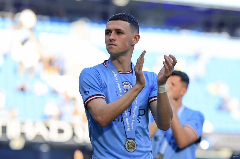 福登本场数据:1粒进球,6次射门,1次中框,3次关键传球