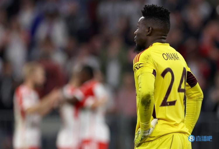 奥纳纳对阵哥本哈根WhoScored评分8.31,本赛季欧冠赛场第三