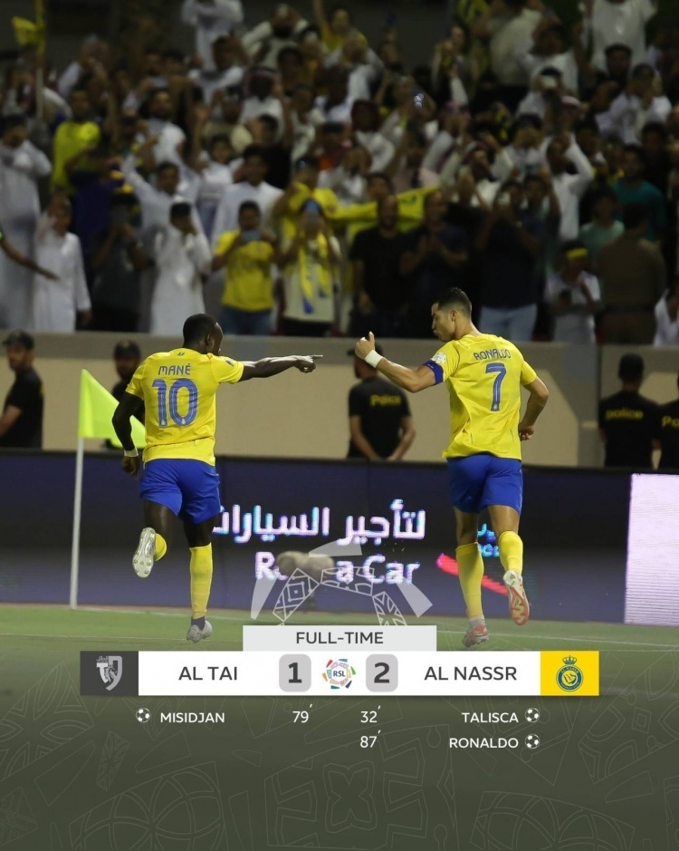 还没老!C罗传射!利雅得胜利2-1塔伊取各赛事9连胜