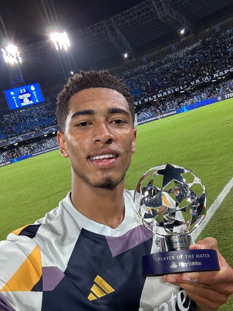 亿元先生！贝林厄姆加盟皇马后9场8球3助，6次当选全场最佳