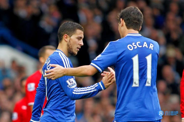 奥斯卡：阿扎尔是我搭档过的最佳之一，很享受在场上看他创造奇迹