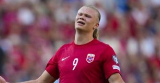 头27场国际比赛打入27球,哈兰德追平记录