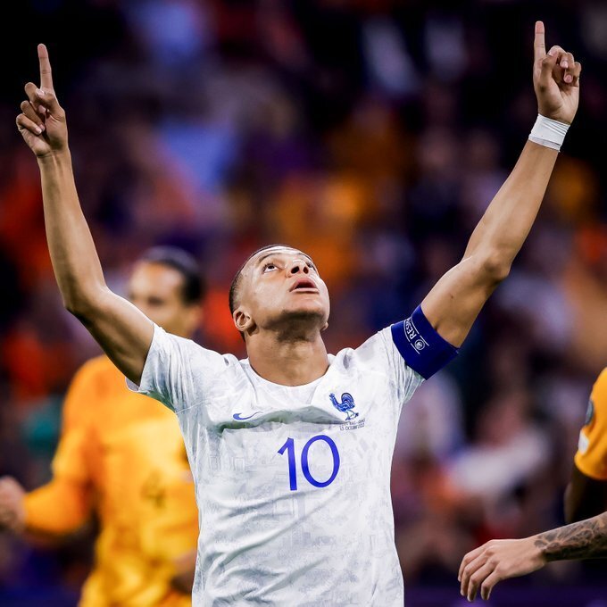 轮休?法媒报道姆巴佩缺席训练,是法国阵中唯一未参加训练的球员