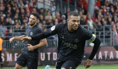 姆巴佩双响+绝杀!巴黎3-2布雷斯特