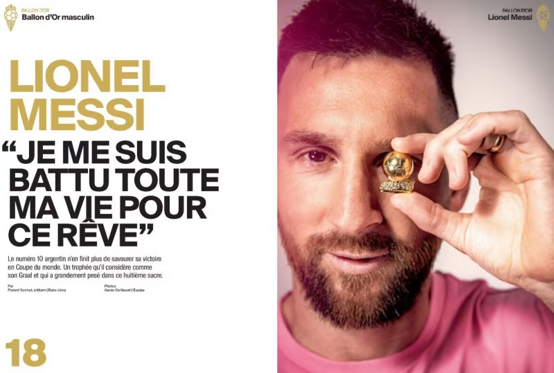 八金举世无双?!梅西超长文专访:为世界杯梦想我奋斗了一生!