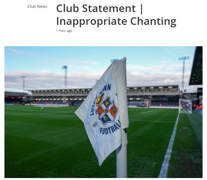 卢顿官方:小部分球迷嘲讽利物浦受害者,他们将面临禁赛和起诉