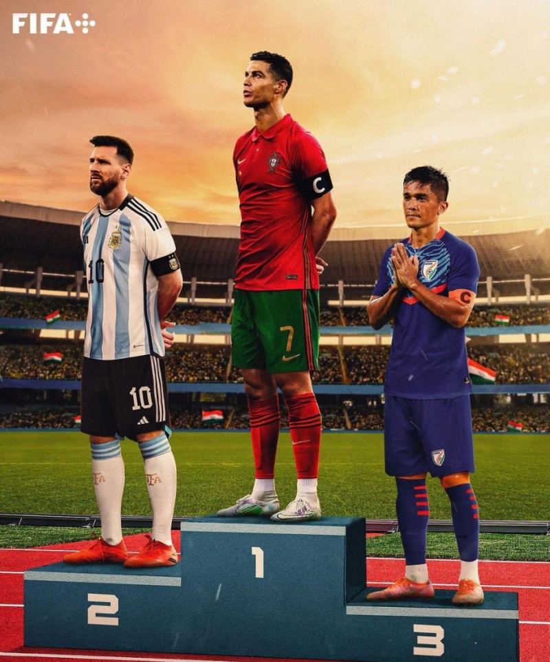 传奇×3!世界杯官方晒现役国家队射手王前三:C罗&梅西&切特里