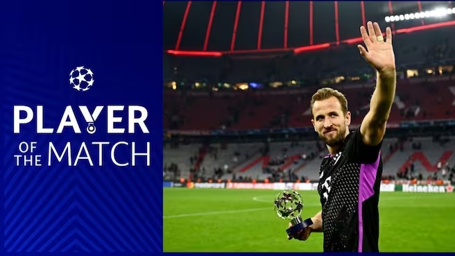 好前锋为进球时刻做好准备!凯恩双响获评本场最佳