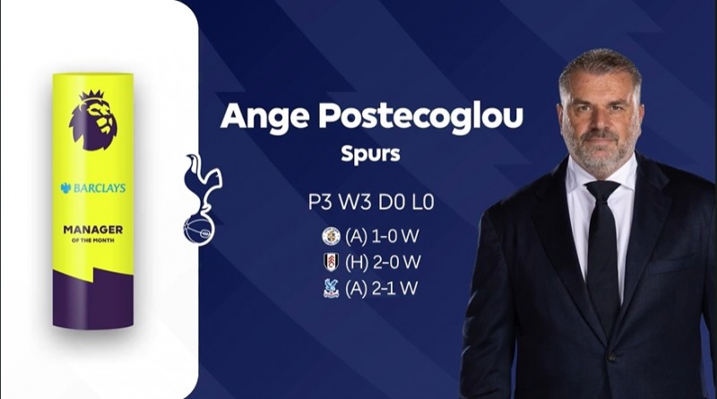 三连包揽创历史!官方:波斯特科格鲁当选英超10月最佳主帅