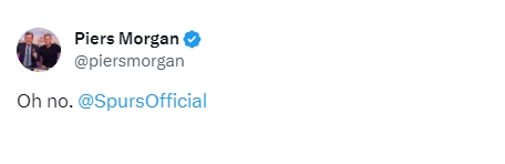 杀人诛心?摩根:Oh no!@热刺官方