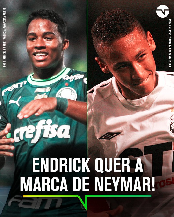 强势归来!恩德里克远射破门,巴甲赛季9球成内马尔后U17首人