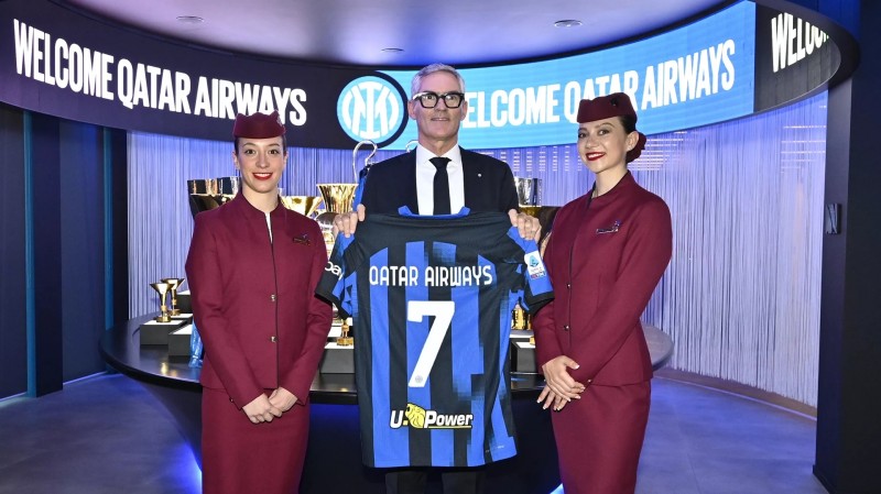 官方:国米与卡塔尔航空达成合作协议至2025-26赛季